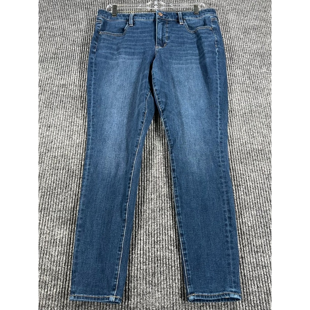 American Eagle Jegging Jeans Womens Size 12 Regular Blue Denim Stretch Casual